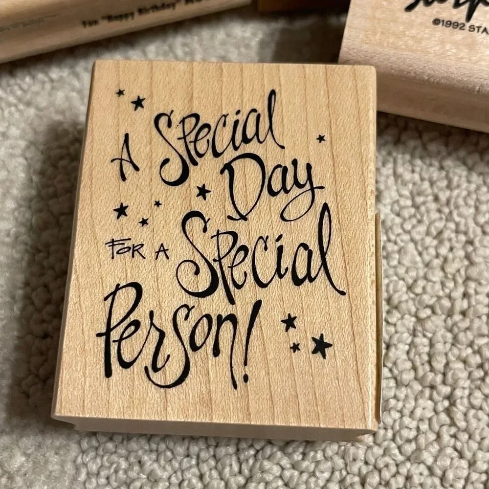 Happy Birthday Stamping Set Mix Brands Rubber Stamps